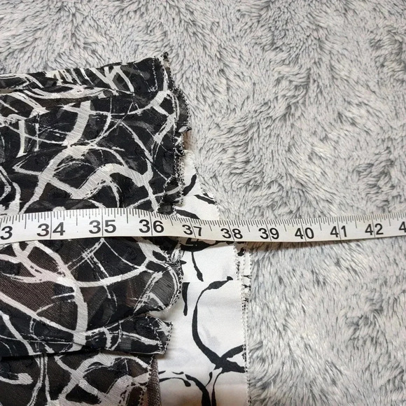 Byron Lars Lace Strapless Dress Black Midi Size 6 White - Picture 7 of 14